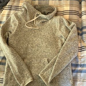 Eddie Bauer gray cowl neck sweatshirt with pocket